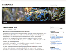 Tablet Screenshot of machwerke.neckel.info